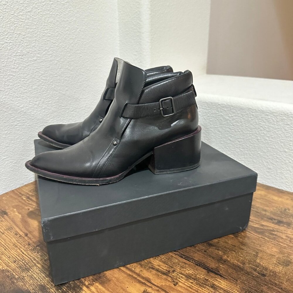 Jil Sander Buttery Leather Moto Boots
